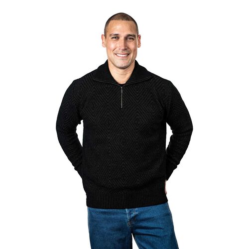 Koru Diamond Plated Zip Jumper